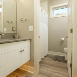 white cabinets in a bathroom